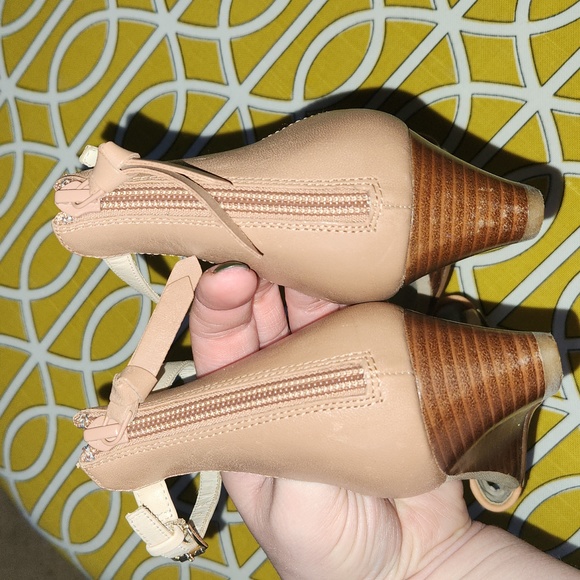 Cole Hann peach nectar genevieve weave wedge sandals size 9 - Picture 7 of 10